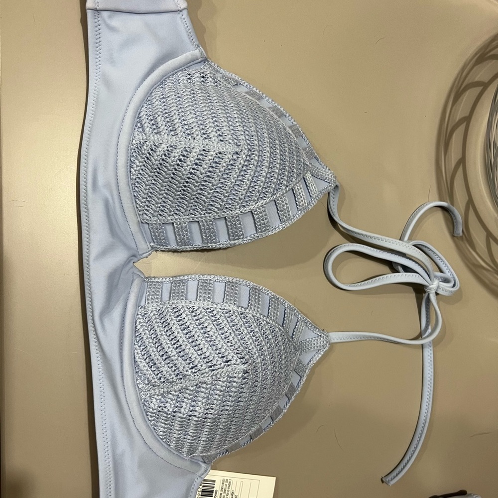 2 piece bathing suit - light blue